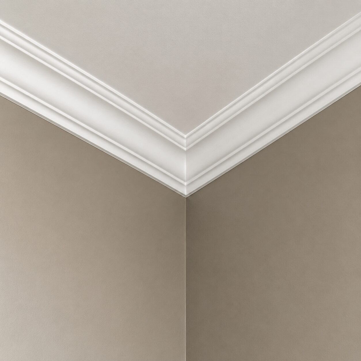 corner of a roof with clean lines and smooth finish