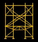 Scaffolding on a construction site